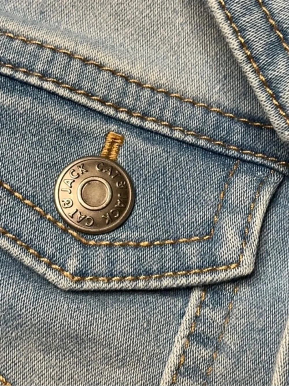 Upcycled Stretch Denim Kids Jacket Farm Animal Appliqué Western